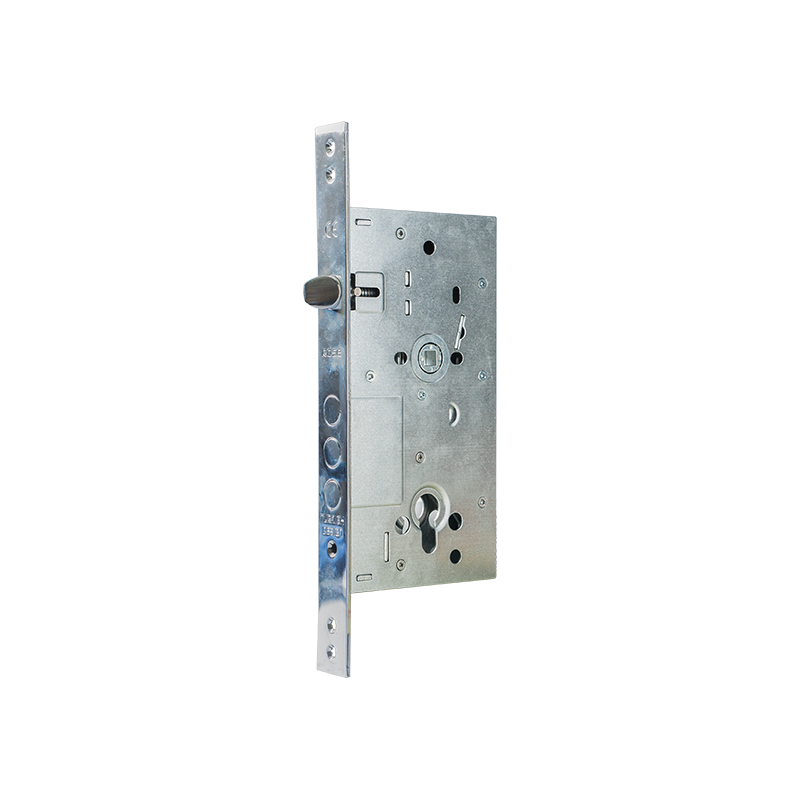 Serrure à feuille ronde à inclinaison carrée chromée 252BL-C
